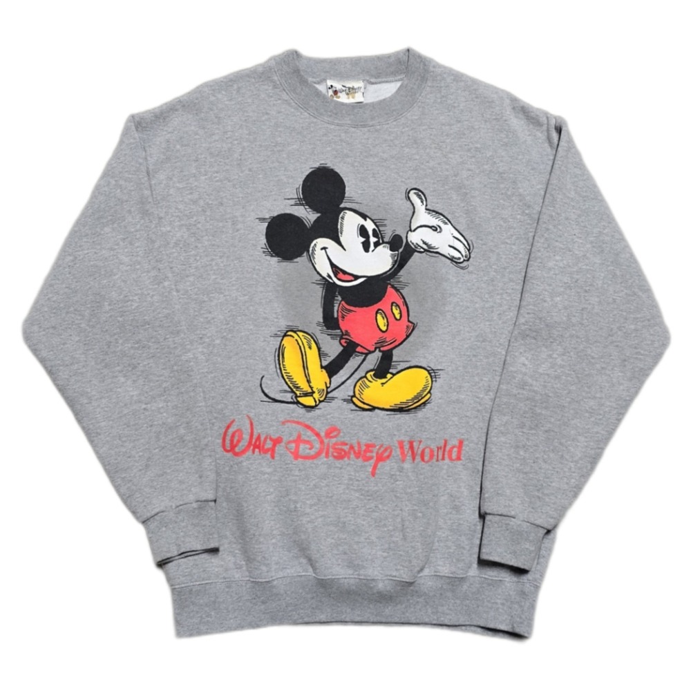 Vintage‎ Walt Disney World Mickey Mouse Crew Neck Sweatshirt Mens Large 90s